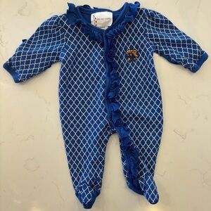 Blue and White Kids One Piece